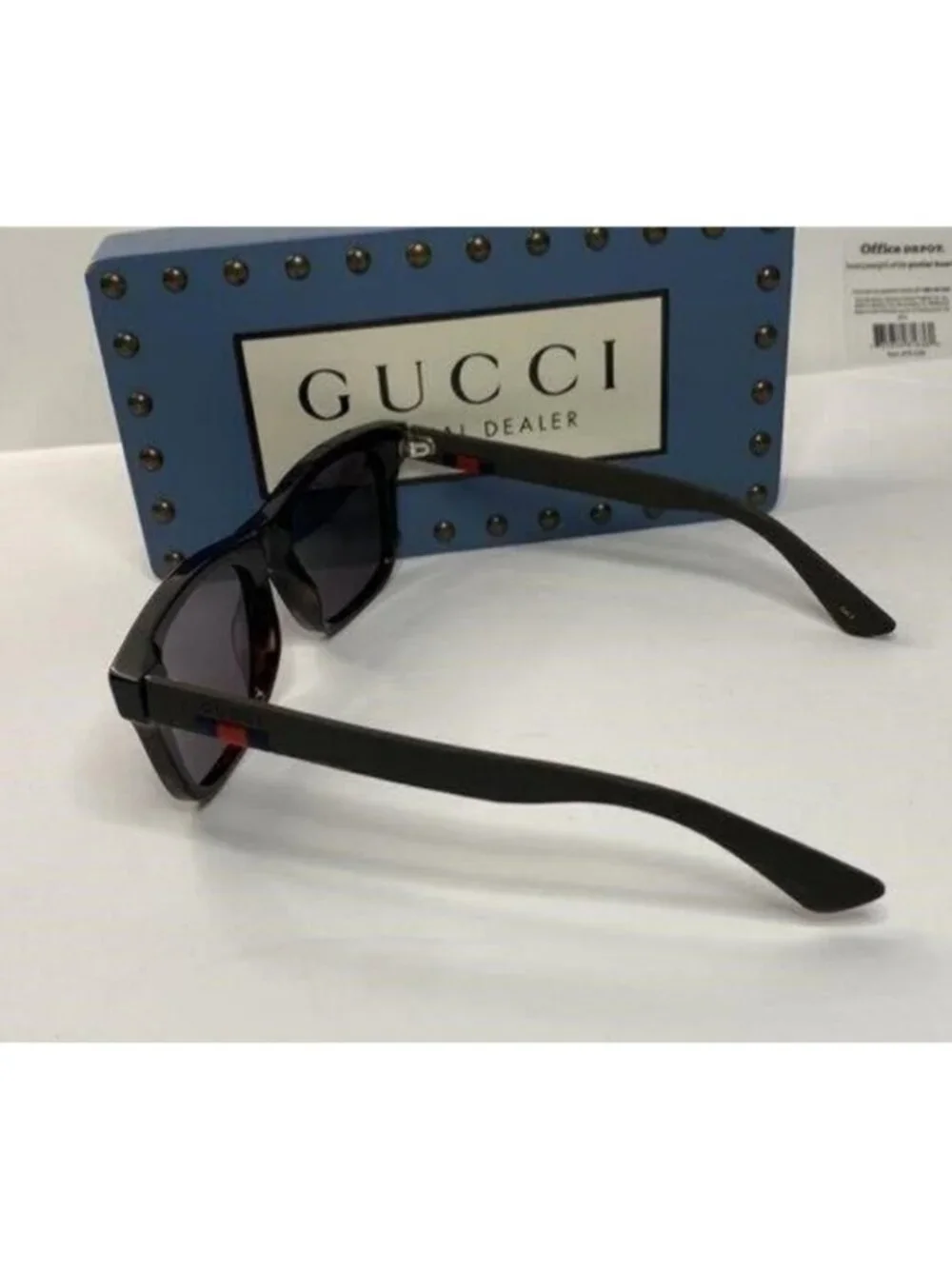 New - Gucci Black GG0008S Square Sunglasses